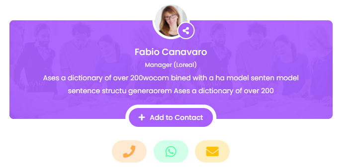 vCard Preview