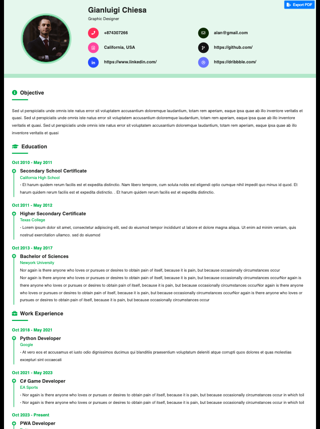CV Template
